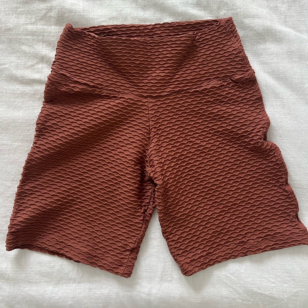 Booty by Brabants Textured Rust Bike Shorts